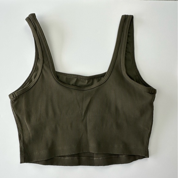 OFFLINE by Aerie Ribbed Square Neck Longline Sports Bra - Picture 2 of 6